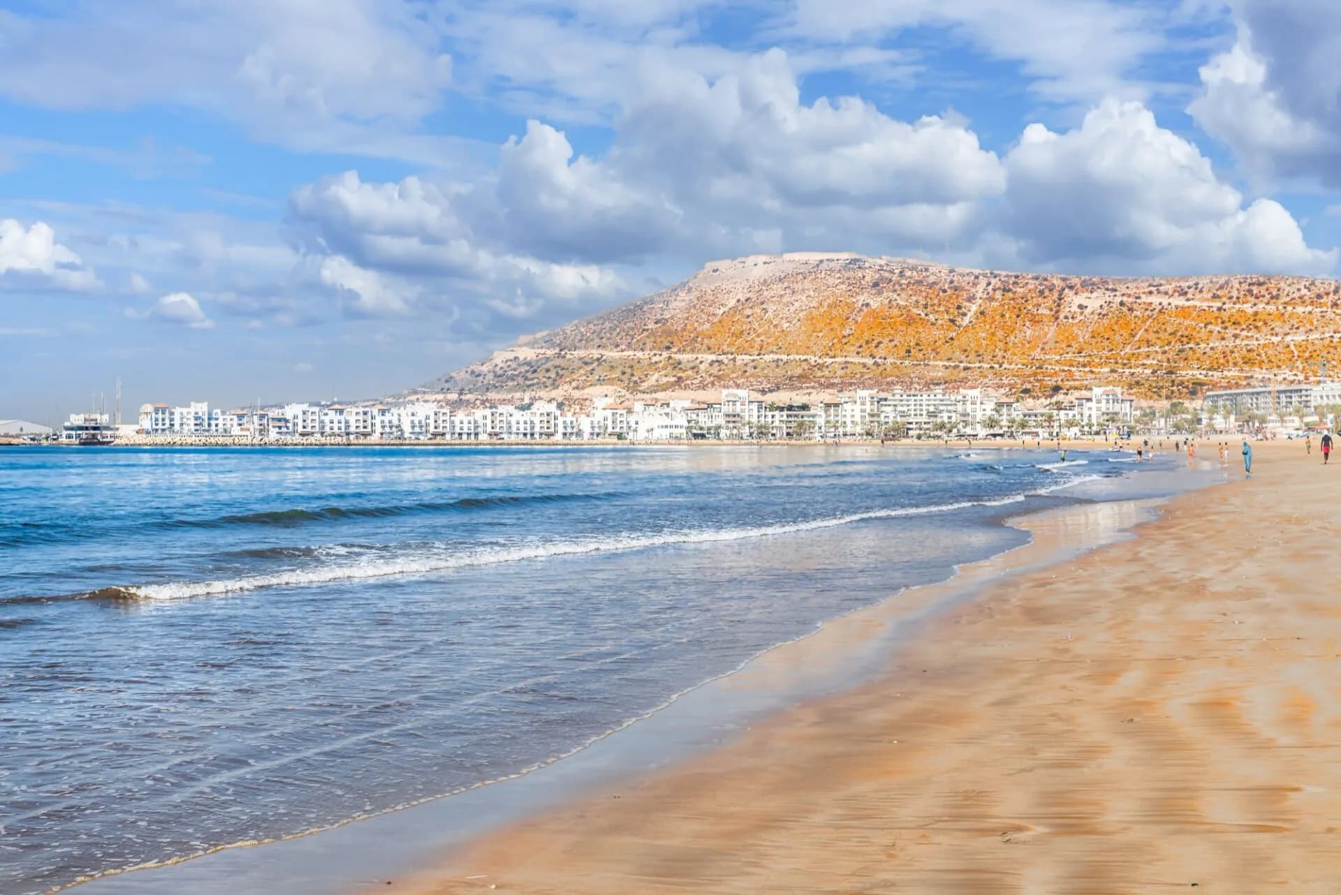 La baie d’Agadir et la colline de la Kasbah